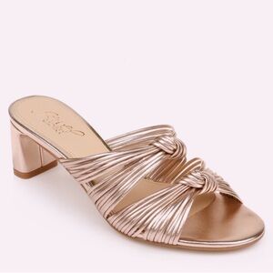 Jewel Badgley Mischka Metallic Heeled Sandals
